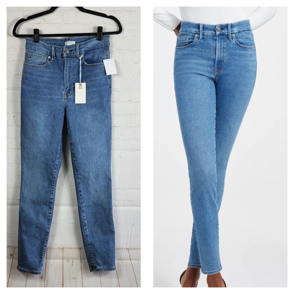 Good American Always Fits Good Legs Skinny Jeans in Denethicblue06 Size 6-12